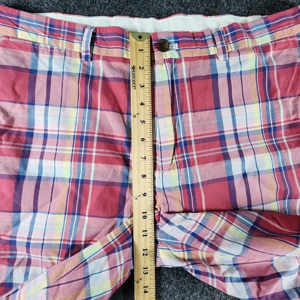 Brooks‎ Brothers Plaid Multicolor Shorts Mens 36 Cotton Casual Preppy Golf EUC